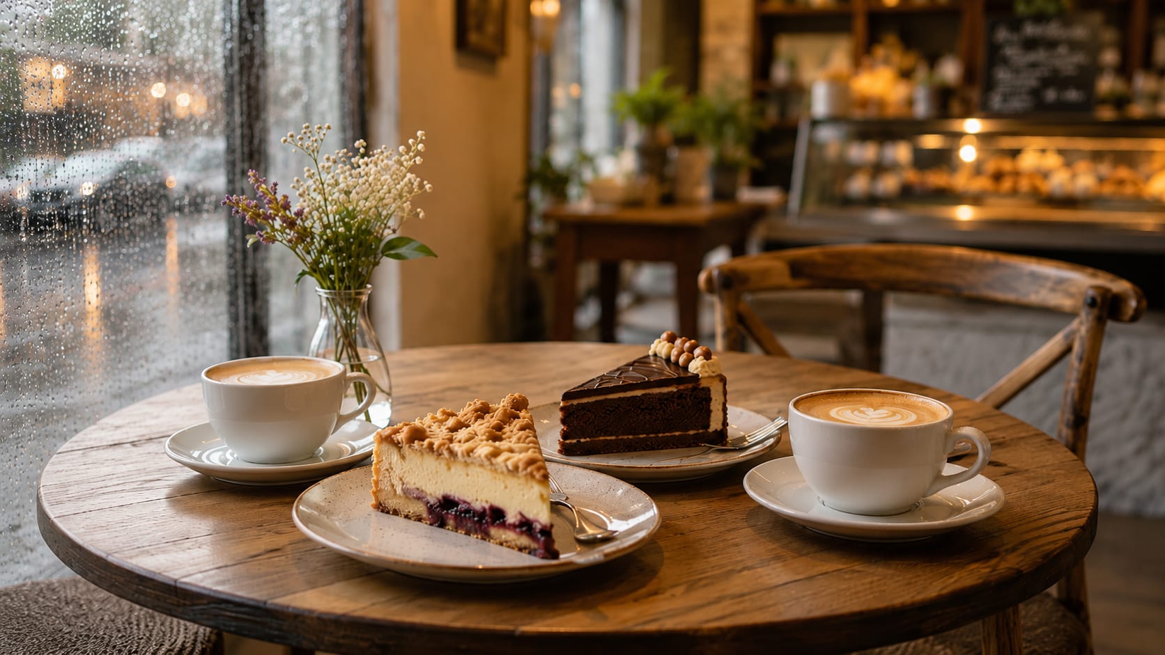 Konstanz bei Regen mit Altstadt und gemütlicher Café-Stimmung
