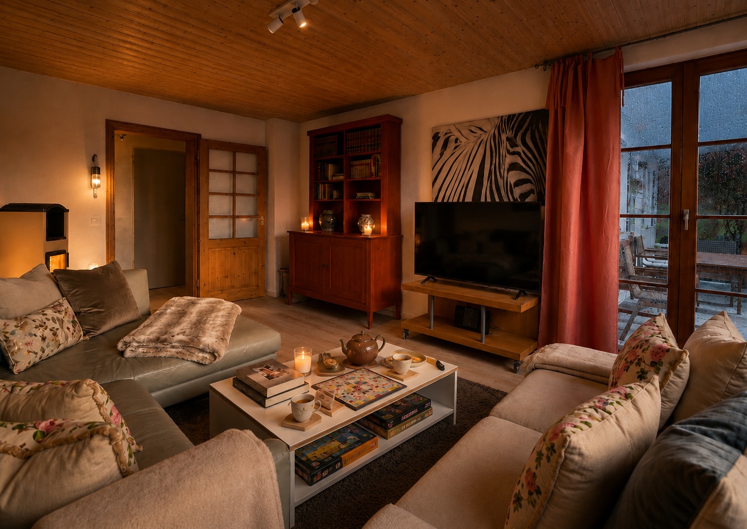 Gemütlicher Regentag in einer Ferienwohnung in Klaushausen