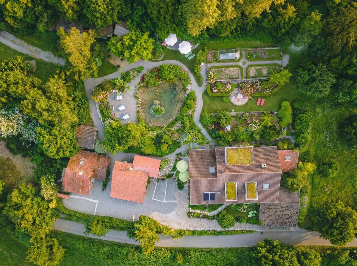 Luftbild Garten