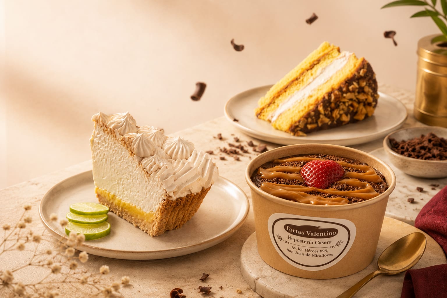Banner promocional de Tortas Valentino