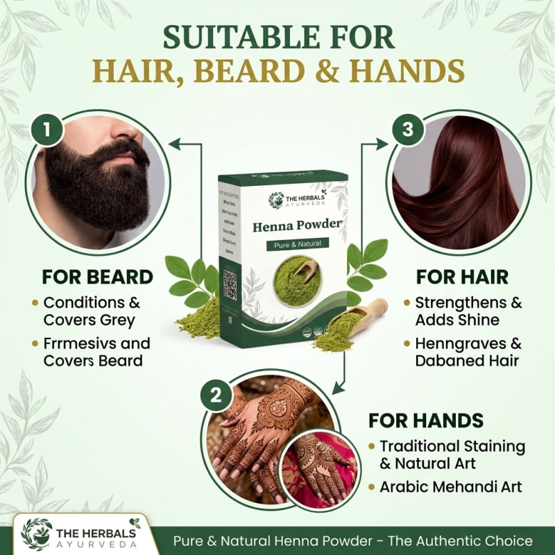 Premium Henna Leaf Powder (Mehandi Powder) thumbnail 3