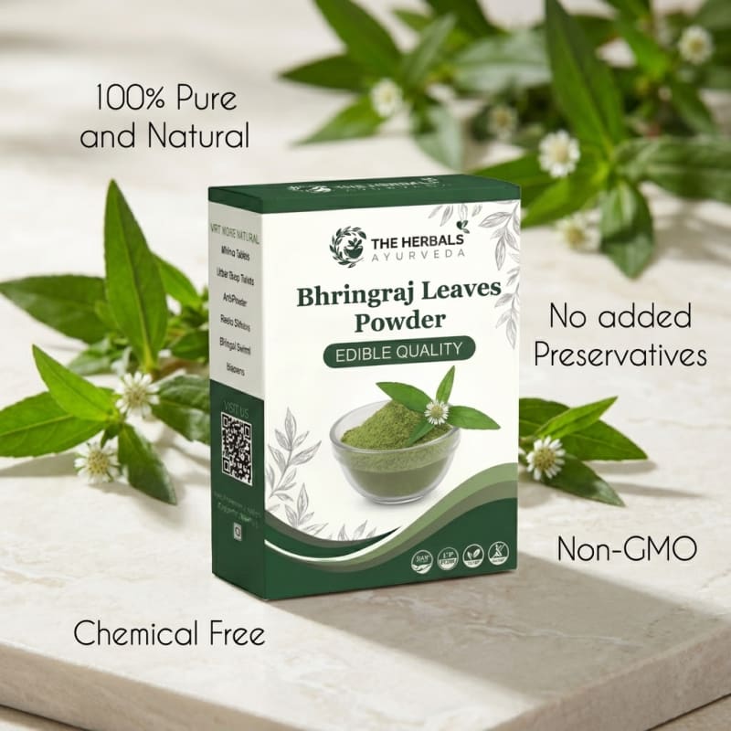 Pure Bhringraj Powder (Eclipta Alba) - Ruler of Hair thumbnail 3