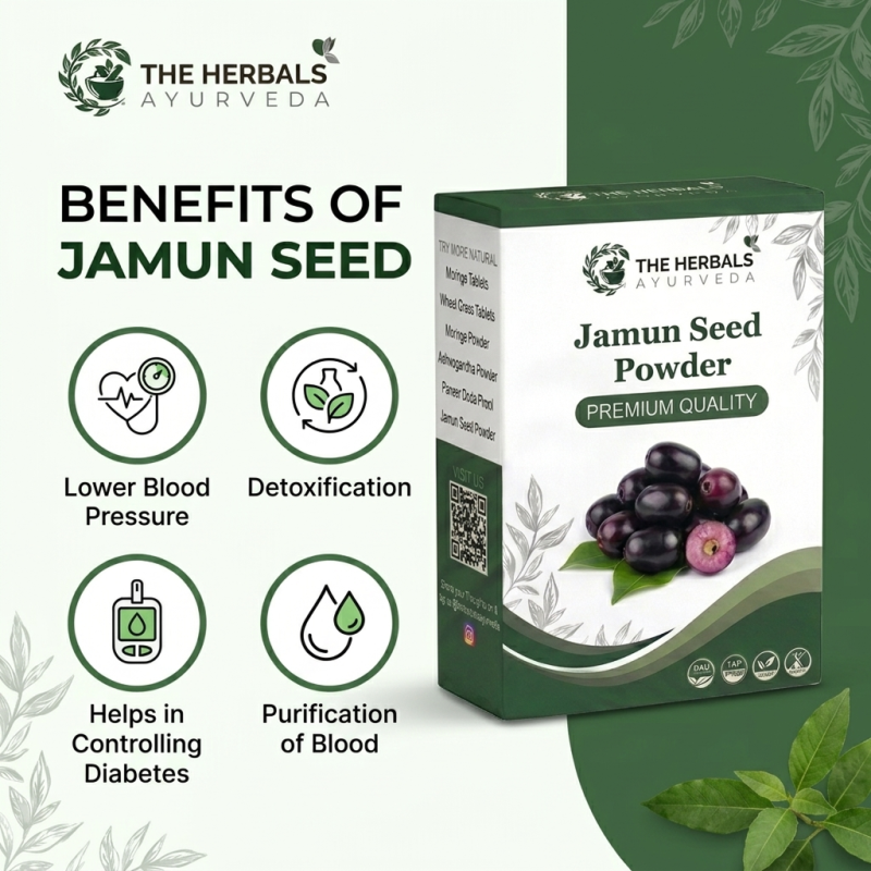 Jamun Seed Powder for Blood Sugar & Digestion thumbnail 2