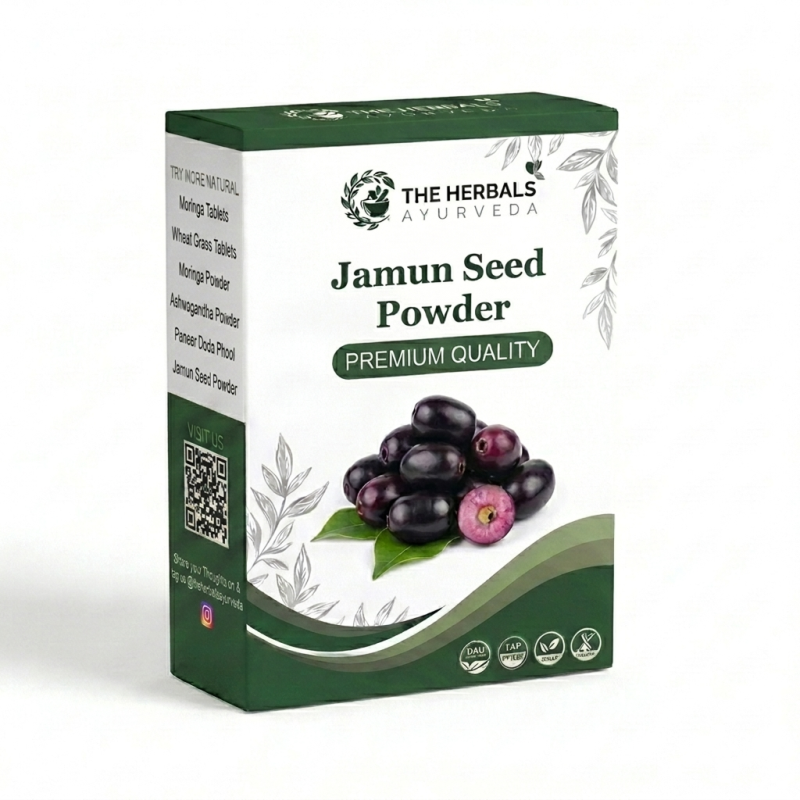 Buy Jamun Seed Powder for Blood Sugar & Digestion online - Pure Ayurvedic Quality
