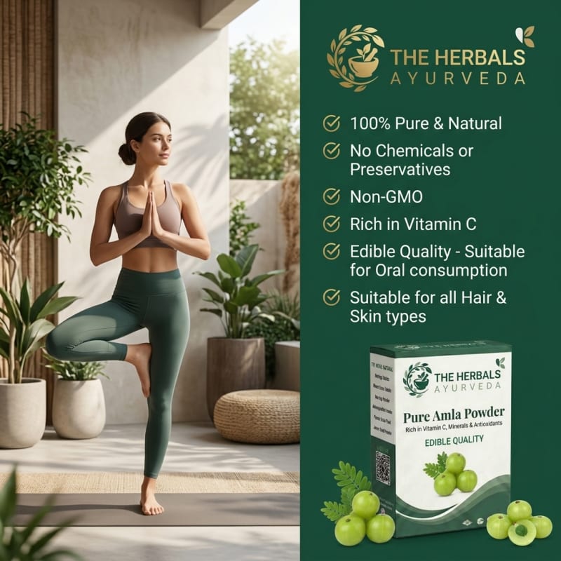 Pure Amla Powder (Indian Gooseberry) – Natural Vitamin C & Immunity Booster thumbnail 1