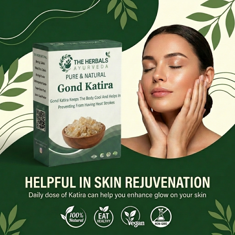 The Herbals Ayurveda 100% Pure & Natural Gond Katira | Tragacanth Gum thumbnail 2