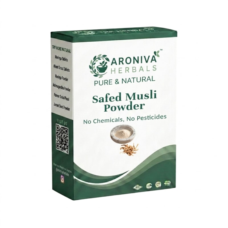 Buy Premium Safed Musli (Chlorophytum Borivilianum) online - Pure Ayurvedic Quality