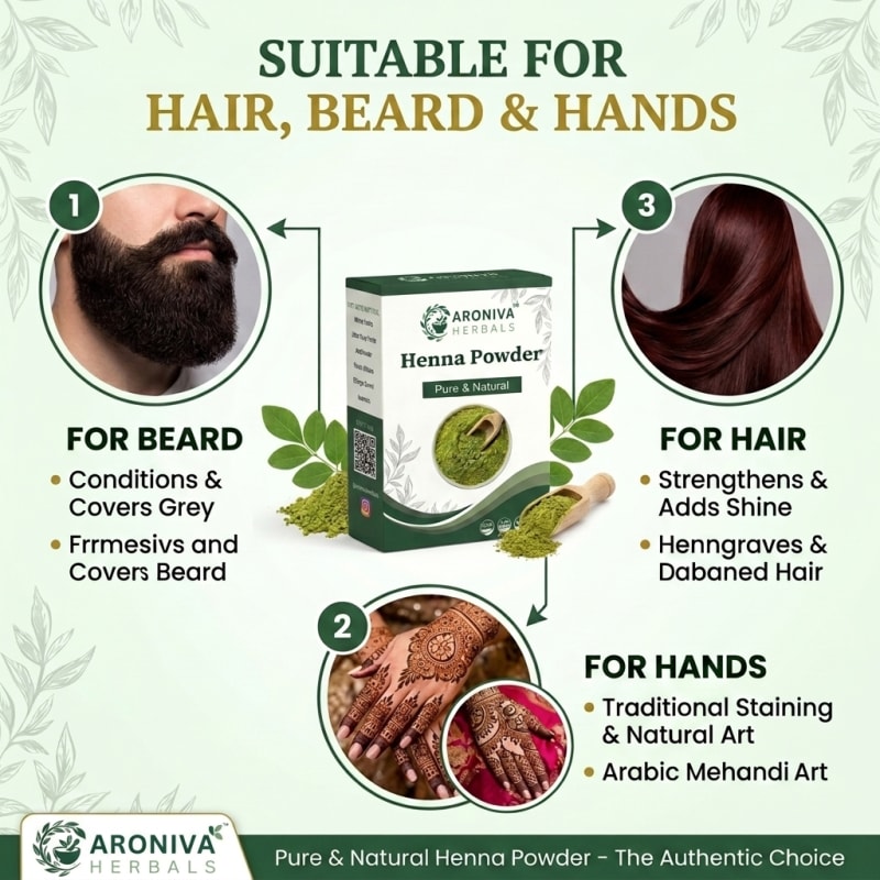 Premium Henna Leaf Powder (Mehandi Powder) thumbnail 3