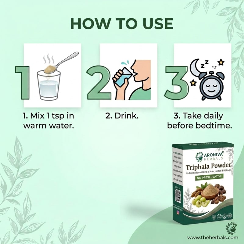 Triphala Powder - Natural Colon Cleanse & Immunity thumbnail 1