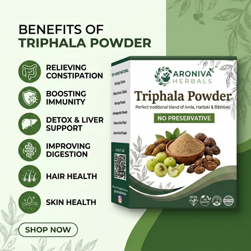 Triphala Powder - Natural Colon Cleanse & Immunity thumbnail 3