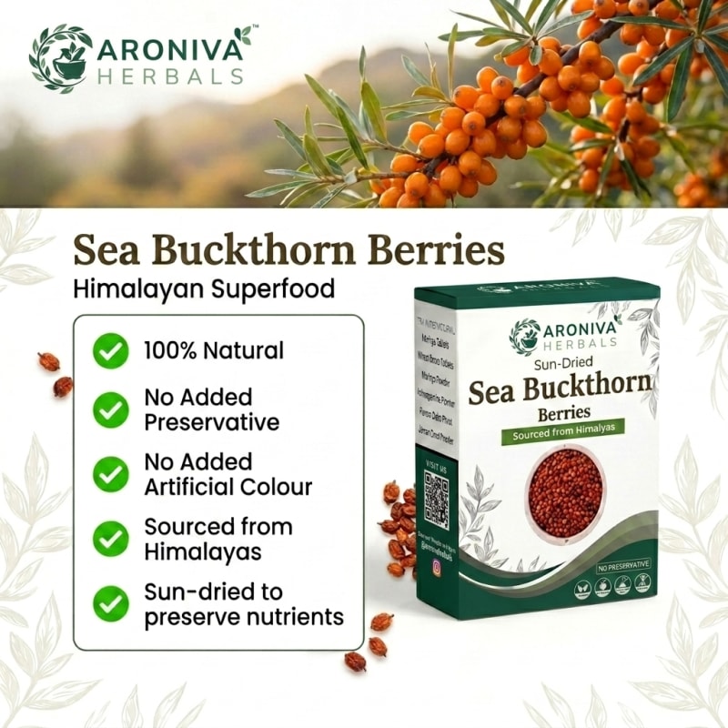 Himalayan Sea Buckthorn Berry (Sun-Dried Superfood) thumbnail 2