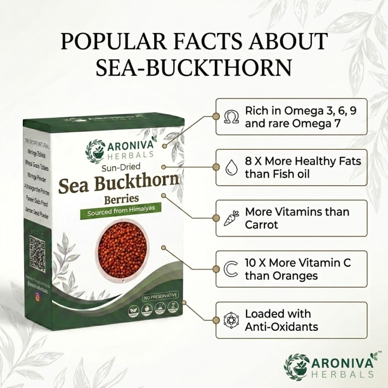Himalayan Sea Buckthorn Berry (Sun-Dried Superfood) thumbnail 3