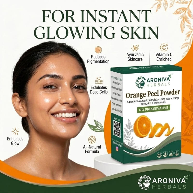Brightening Orange Peel Powder for Natural Glow thumbnail 3