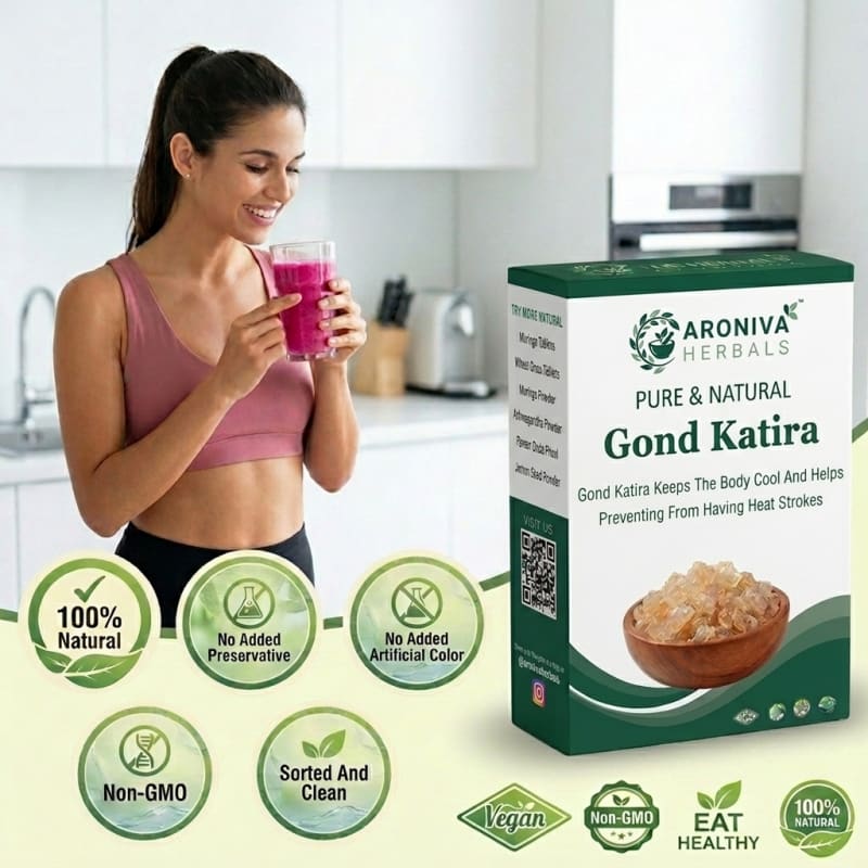 Aroniva Herbals 100% Pure & Natural Gond Katira | Tragacanth Gum thumbnail 1