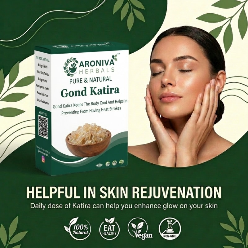 Aroniva Herbals 100% Pure & Natural Gond Katira | Tragacanth Gum thumbnail 2