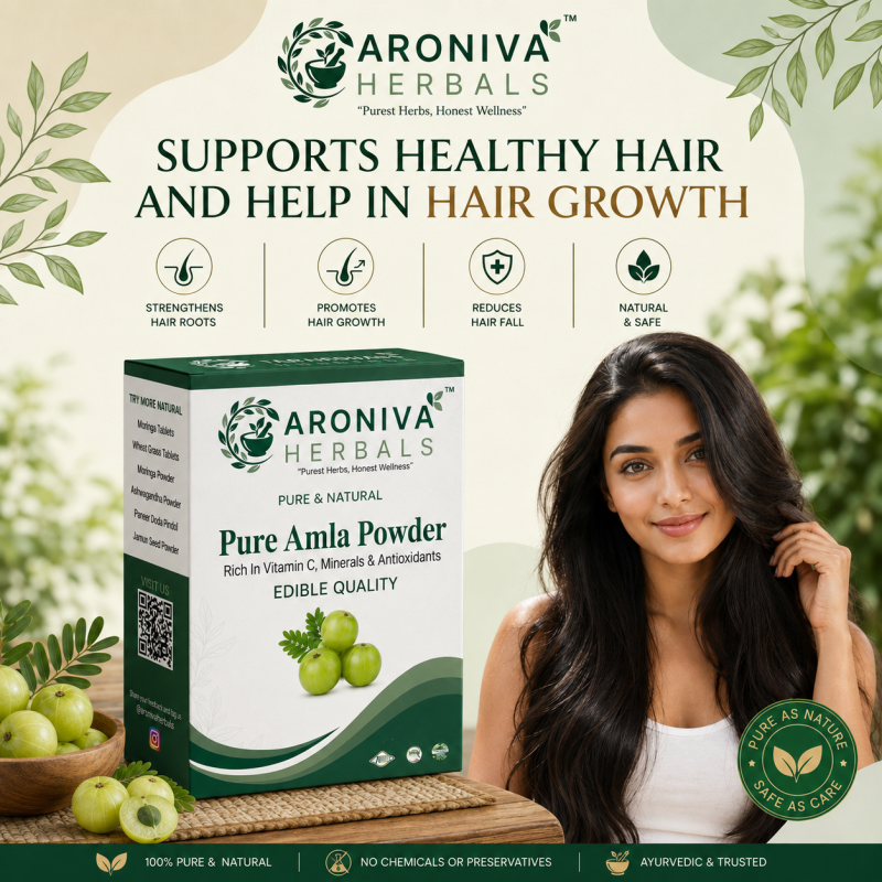 Pure Amla Powder (Indian Gooseberry) – Natural Vitamin C & Immunity Booster thumbnail 2