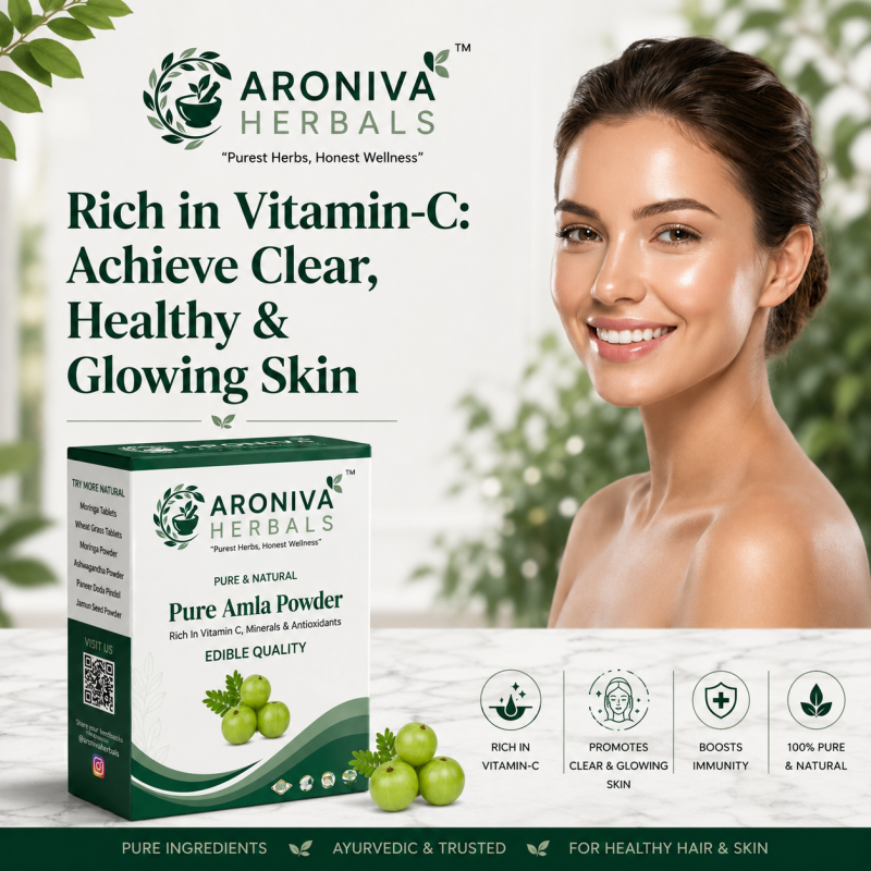 Pure Amla Powder (Indian Gooseberry) – Natural Vitamin C & Immunity Booster thumbnail 3