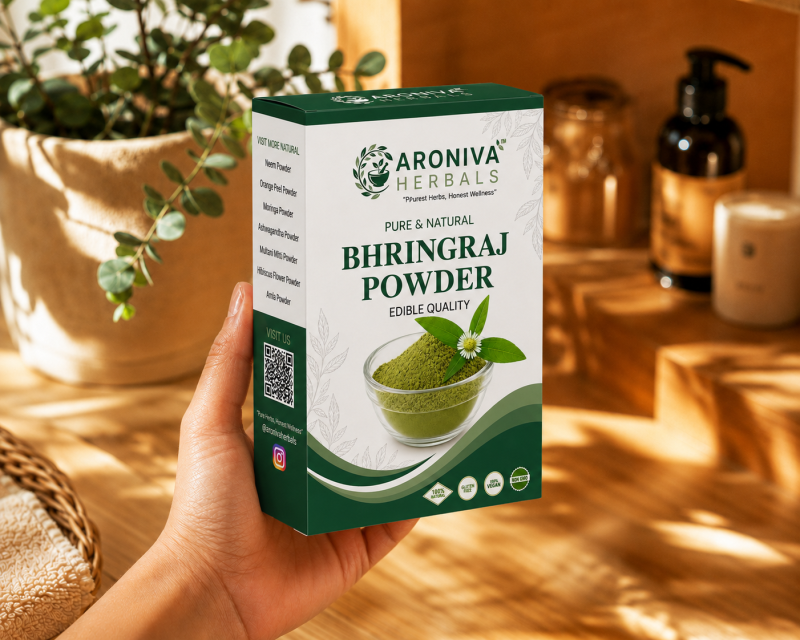 Pure Bhringraj Powder (Karisalankanni) - Ruler of Hair thumbnail 1