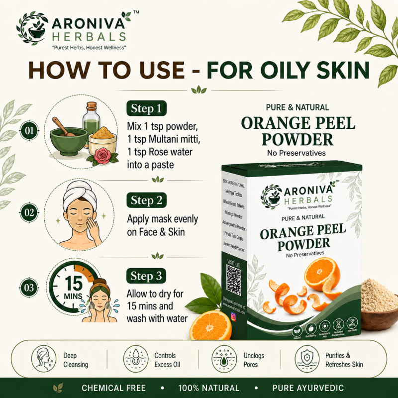 Brightening Orange Peel Powder for Natural Glow thumbnail 3