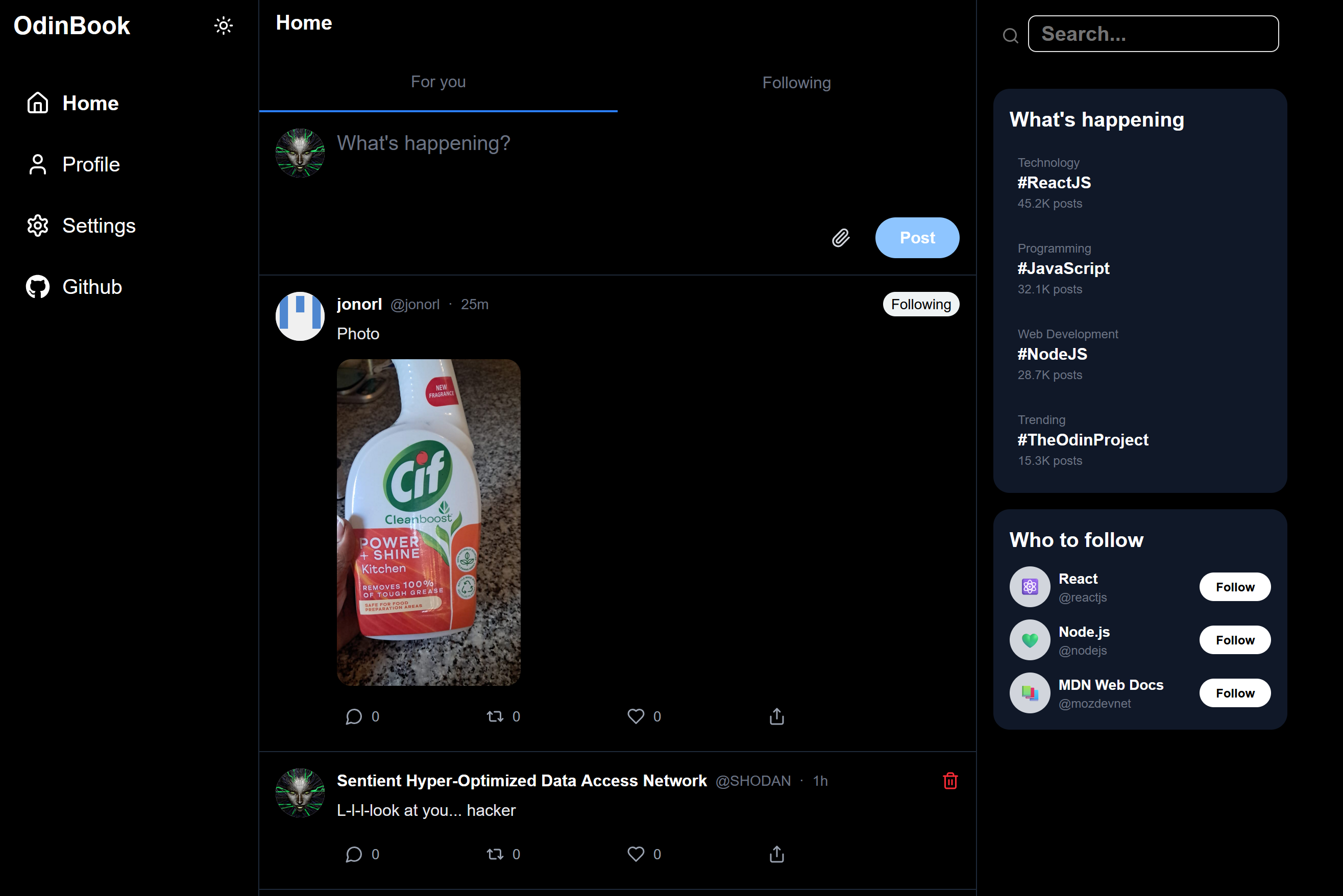 Screenshot of my Odin Book Odin Book Screenshot