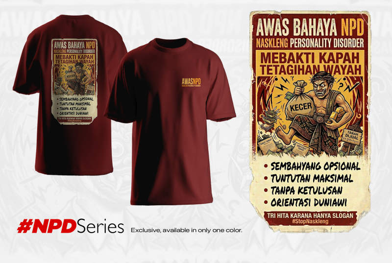 Kaos NPD Series — Rahajeng Sabar, koleksi mental health awareness dari Bali