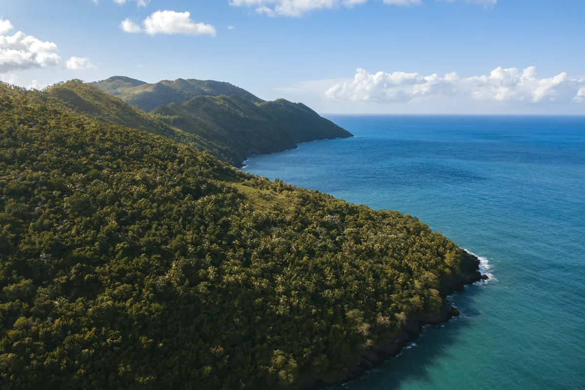 Colombia diverse landscapes mountains caribbean coast aerial view