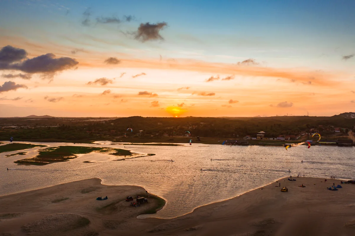 Cabo de la Vela La Guajira Colombia desert beach sunset orange sky Wayuu territory
