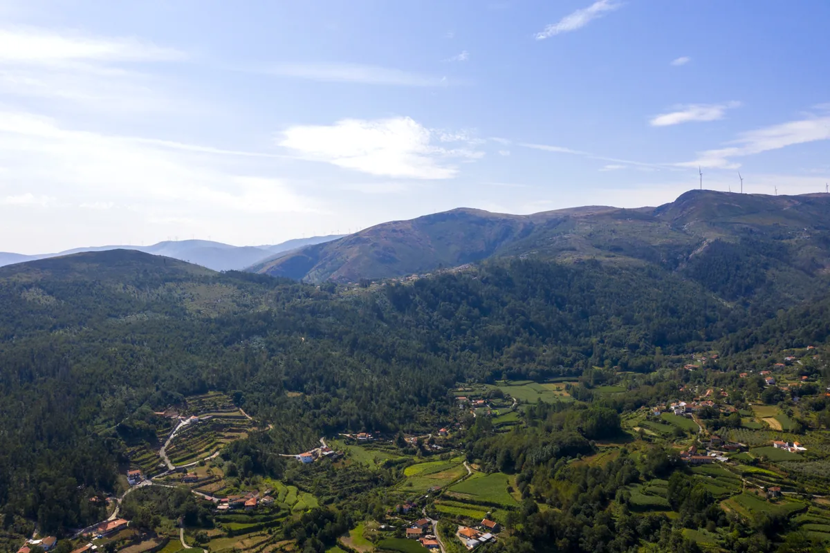 Boyaca Colombia green mountains colonial architecture panoramic view