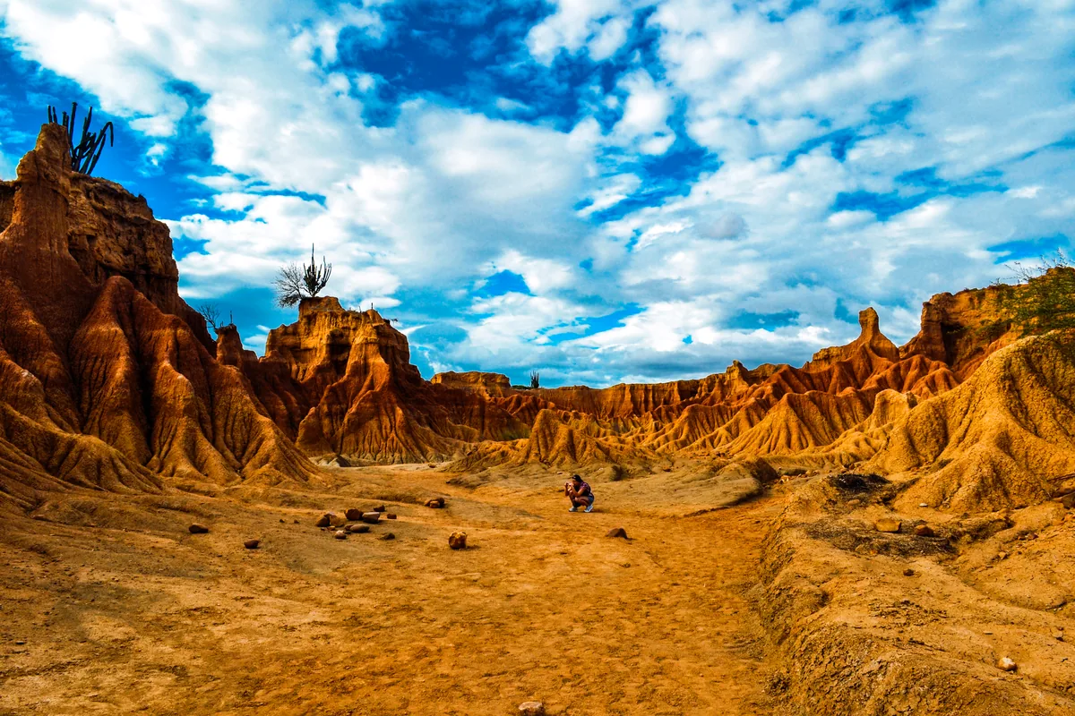 Tatacoa desert Huila Colombia ochre red formations arid landscape