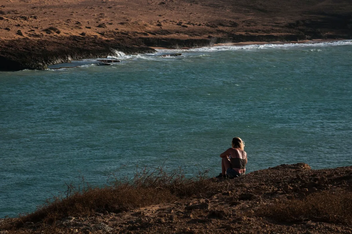 La Guajira Colombia Cabo de la Vela beach desert landscape sunset