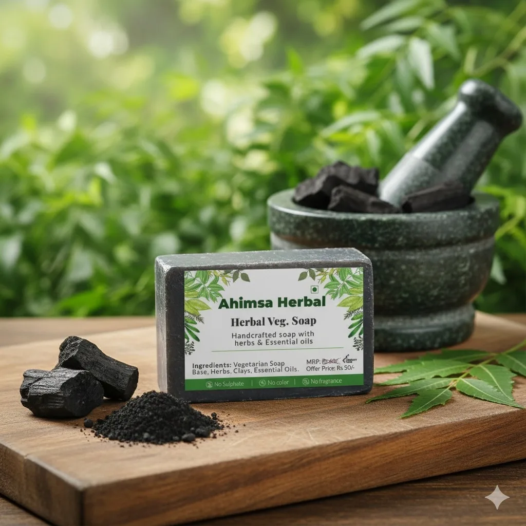 Ahimsa Herbal Charcoal Soap
