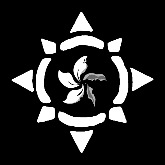 The Hearthstone logo with the Hong Kong logo in the center