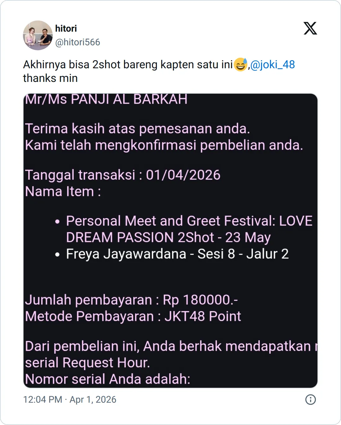 Testimonial