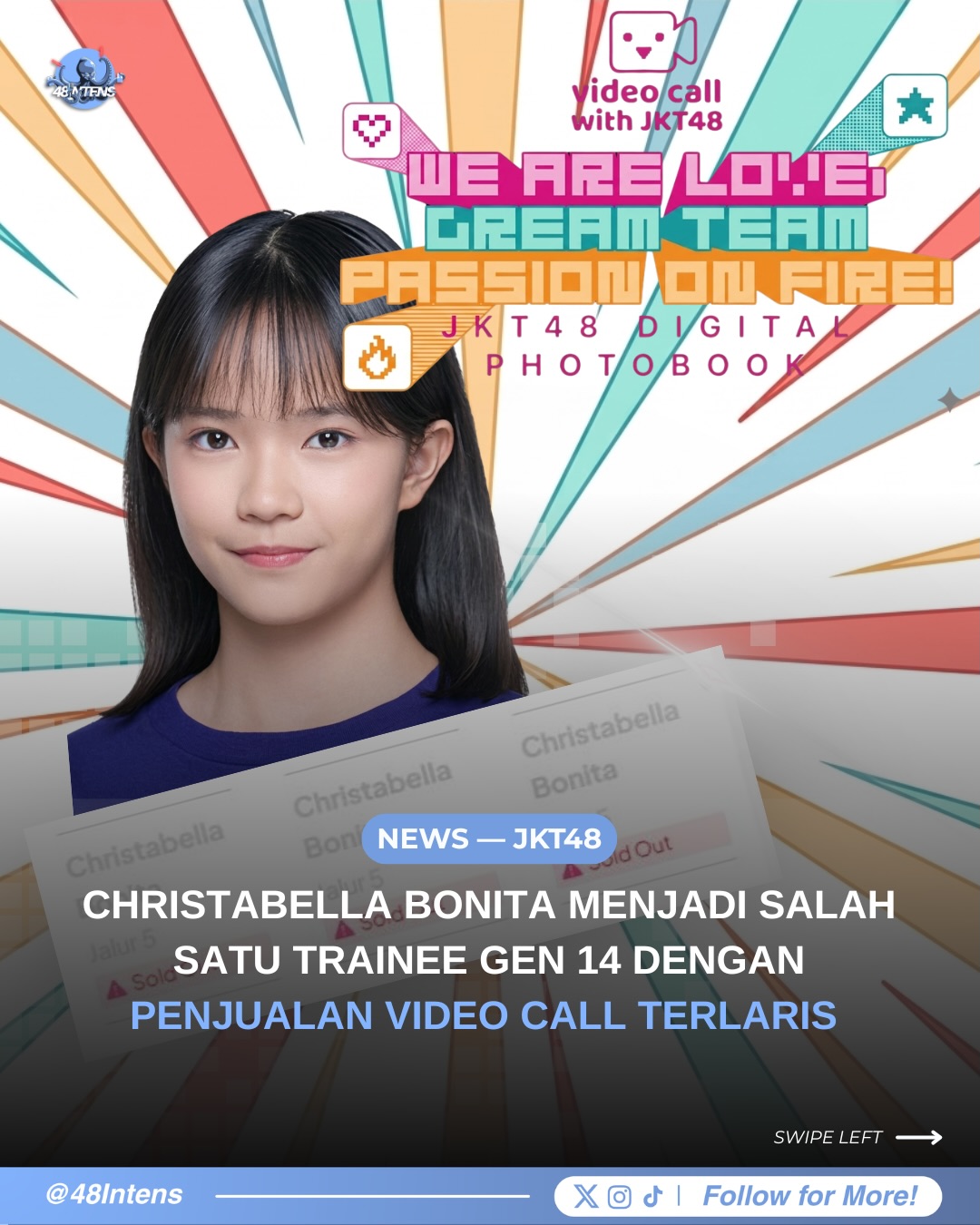Christabella Bonita Menjadi Salah Satu Trainee Gen 14 dengan Penjualan Video Call Terlaris!
