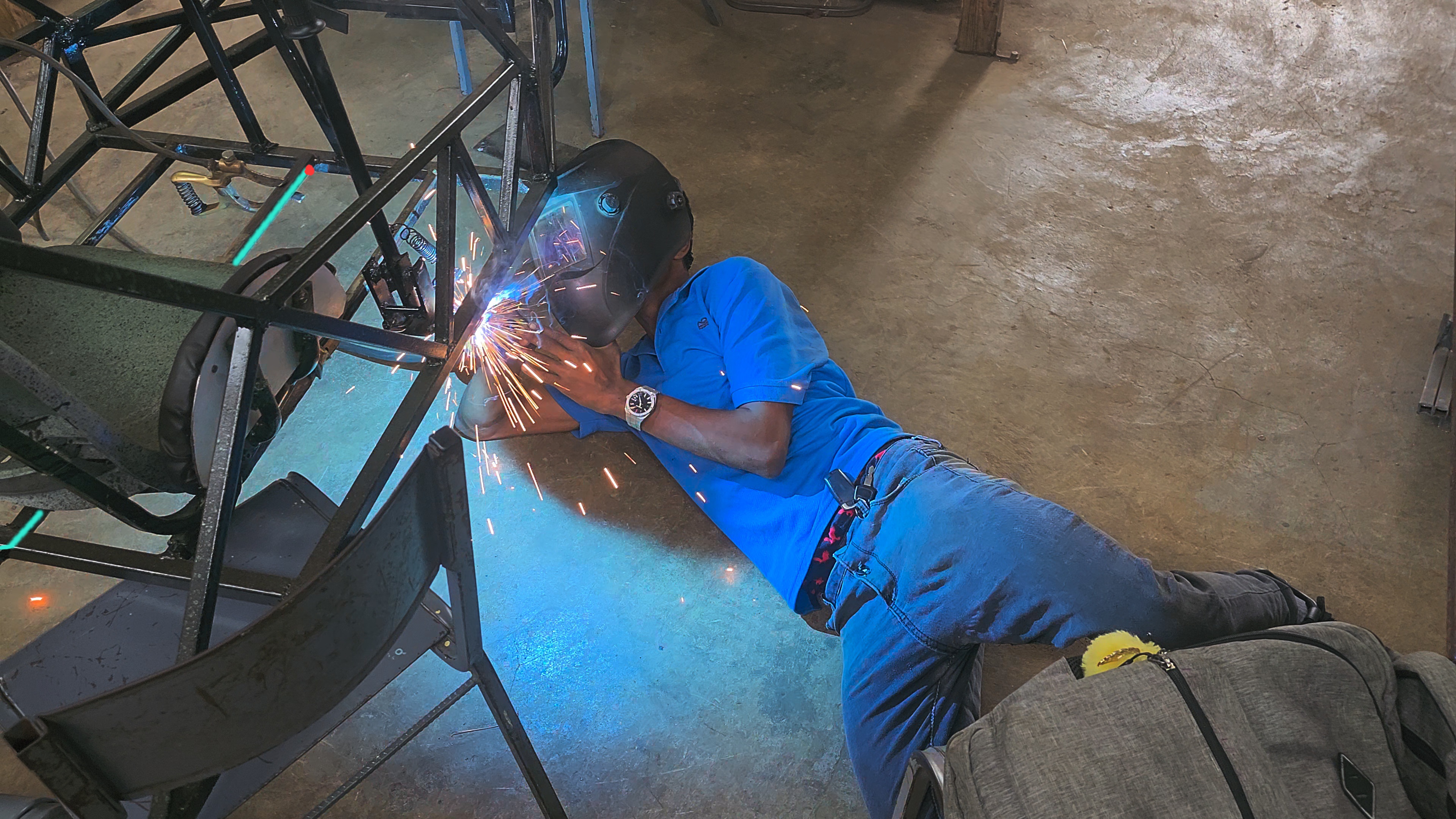 Carlanvi Roberts welding – HEART Trust certified welder Jamaica