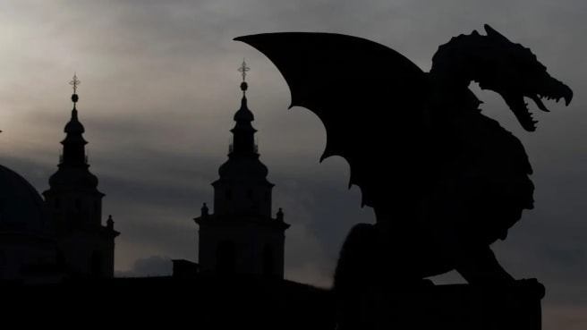 Dragon in the night from Game Of Thrones.