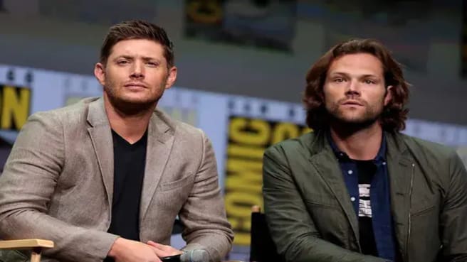 Supernatural Collage with Jensen Ackles (Supernatural) In Comic Con.