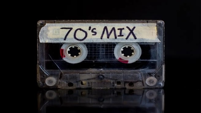 A 70s music mix old cassette.