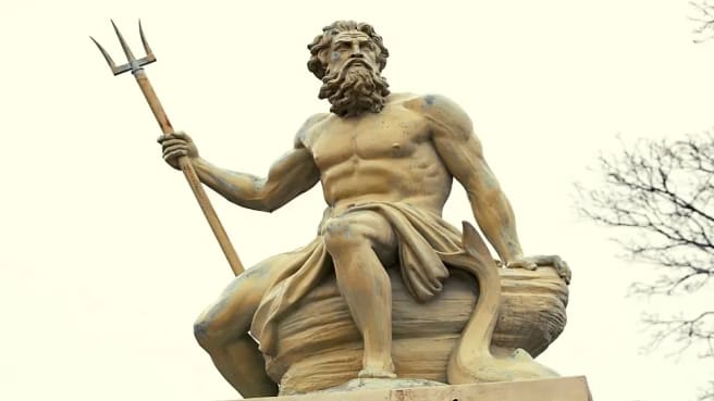 Poseidon, the sea god from the Greek Mythology.