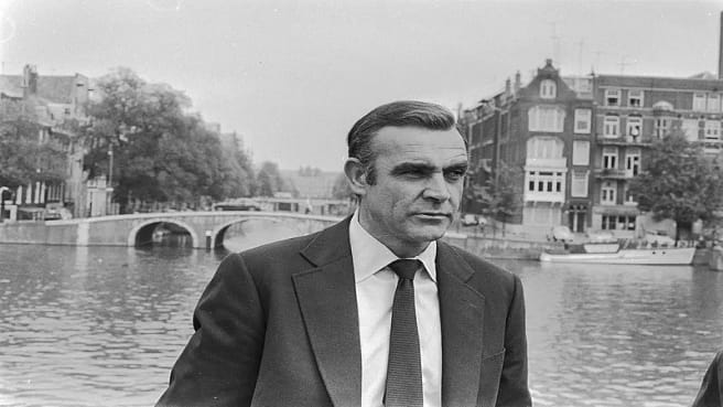 Sean Connery in Amsterdam for James Bond film Diamonds are Forever