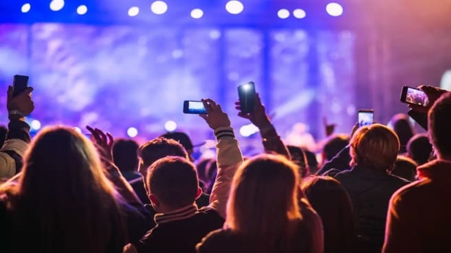 A Pop music band concert.
