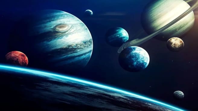 The planets of our solar system.