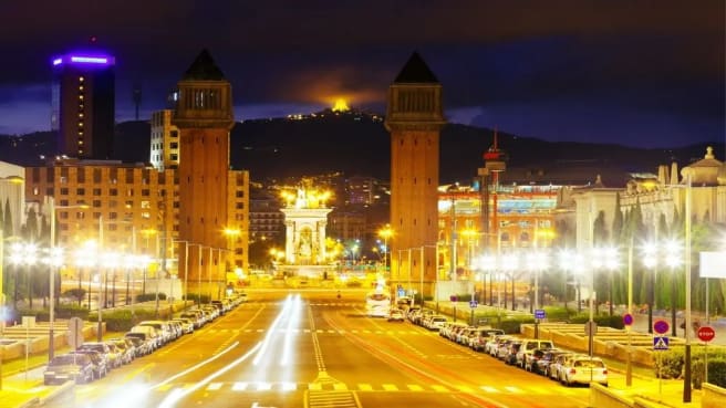 Spain square in Barcelona, Spain.
