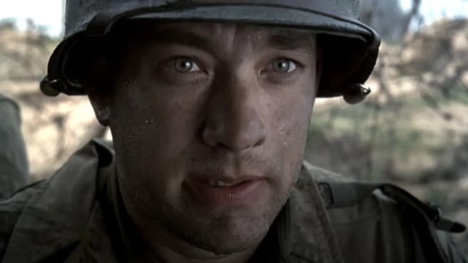 Tom Hanks In Saving Private Ryan.
