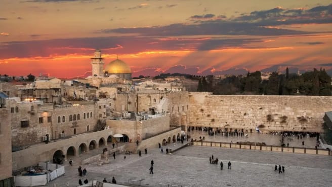 The Western Wall in Jerusalem is one of the holy places in Judaism.