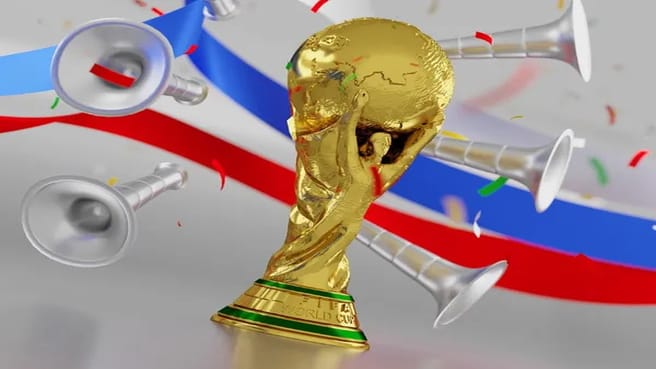 FIFA World Cup trophy from the 2018 World Cup.