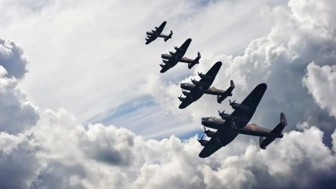 Airplanes from world war 2.