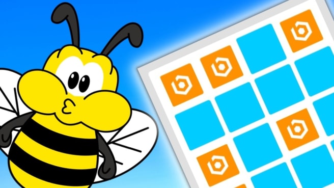 Brain Memory game with the quiz Beez Beez