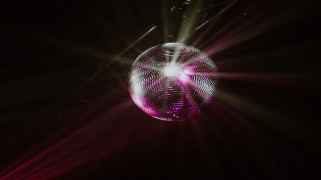 A Disco ball from a 70s music party.