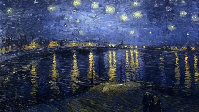 Vincent van Gogh art - Starry Night over the Rhone
